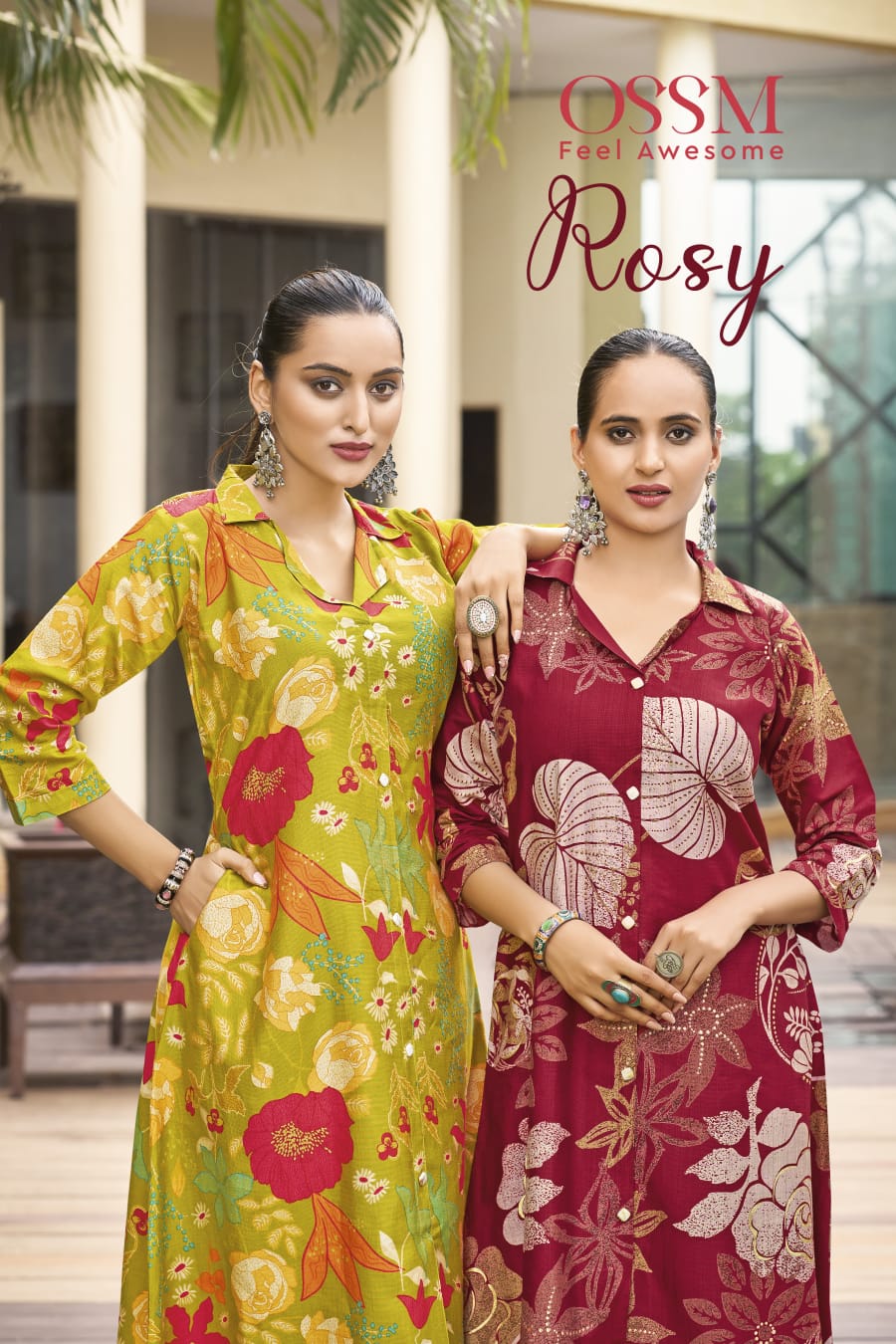 Rosy Ossm Vetican Kurti Pant Set Exporter Gujarat