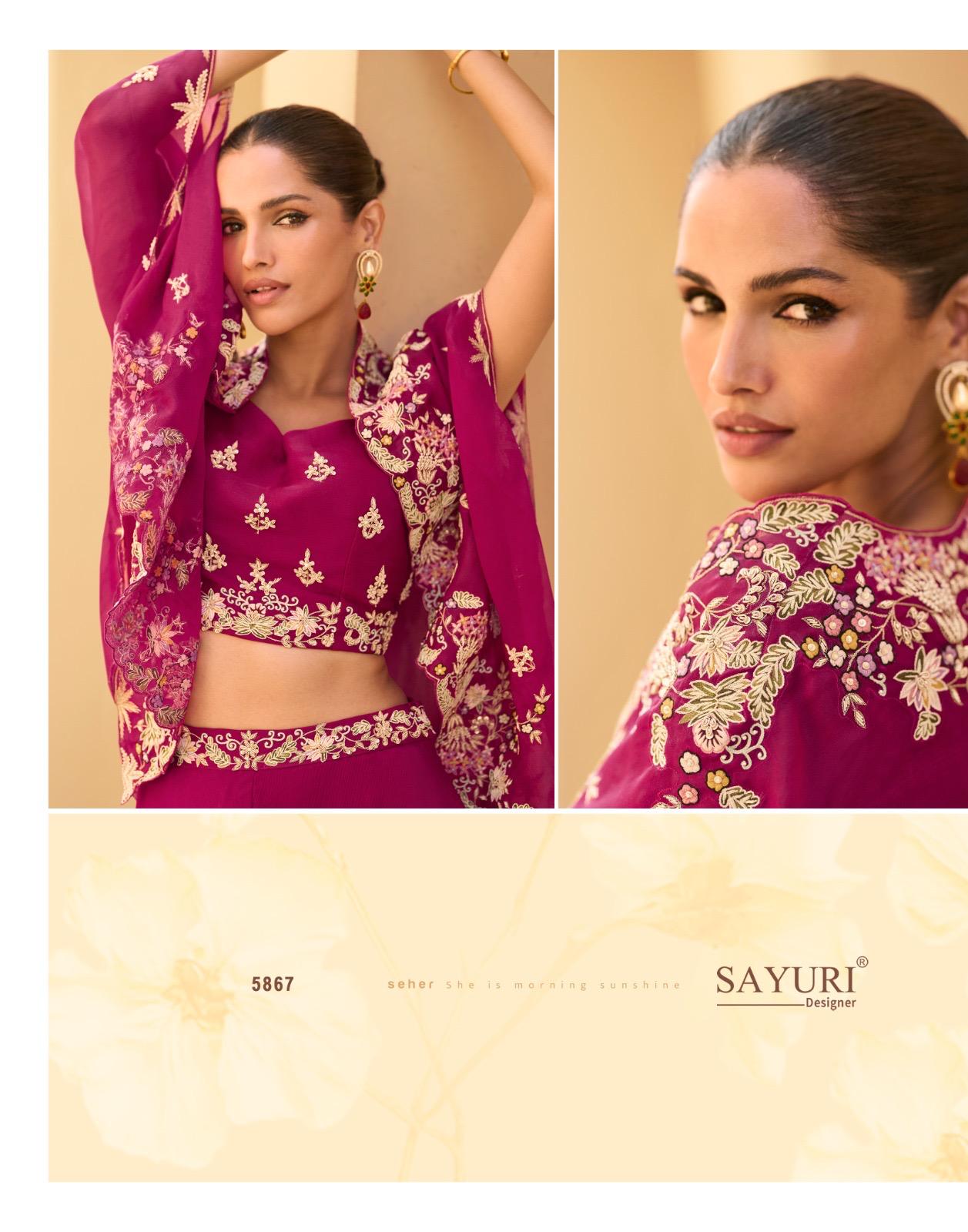 Rosy Sayuri Indo Western Pair Wholesale