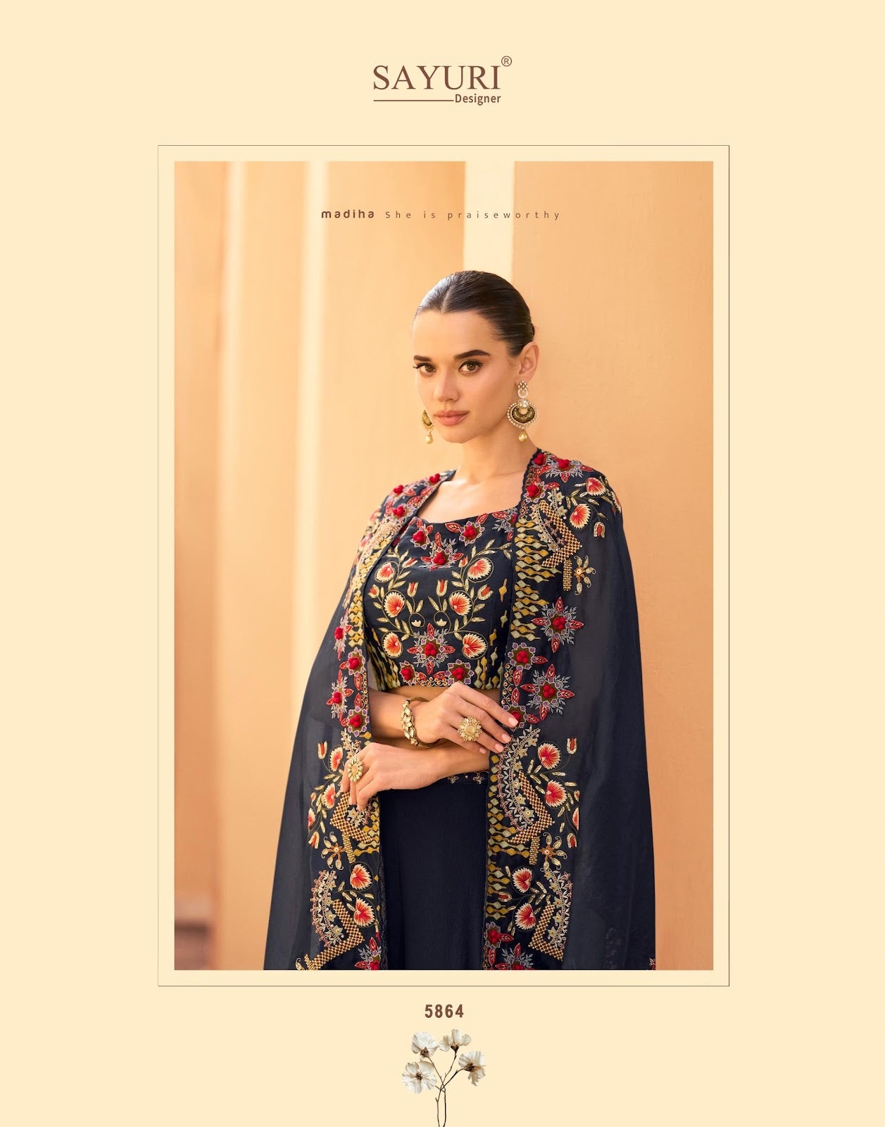 Rosy Sayuri Indo Western Pair Wholesale