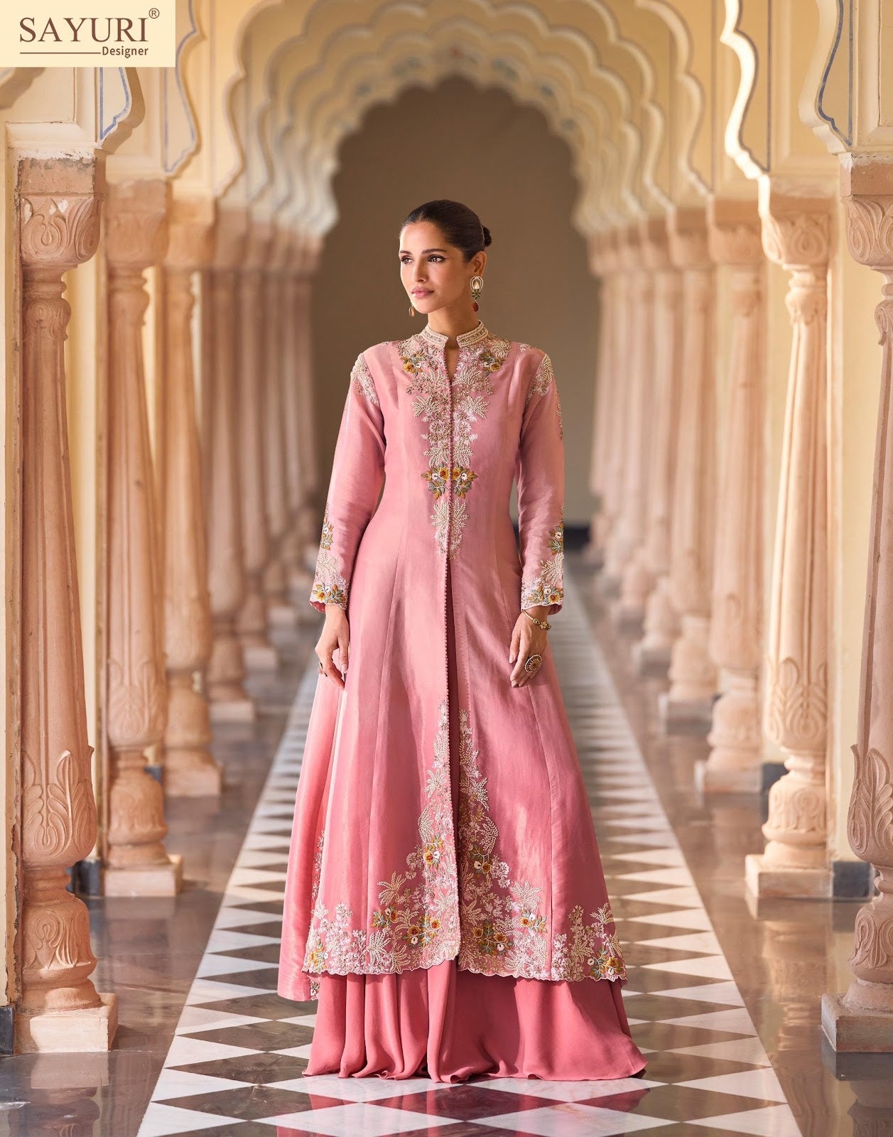 Rosy Sayuri Indo Western Pair Wholesale