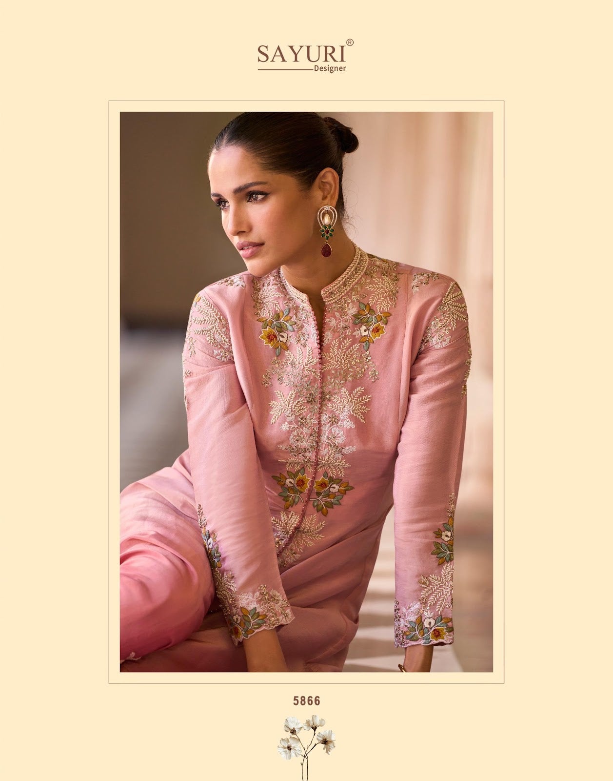 Rosy Sayuri Indo Western Pair Wholesale