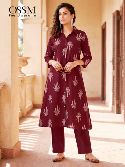 Rosy Vol 3 Ossm Cotton Kurti Pant Set Wholesale Price