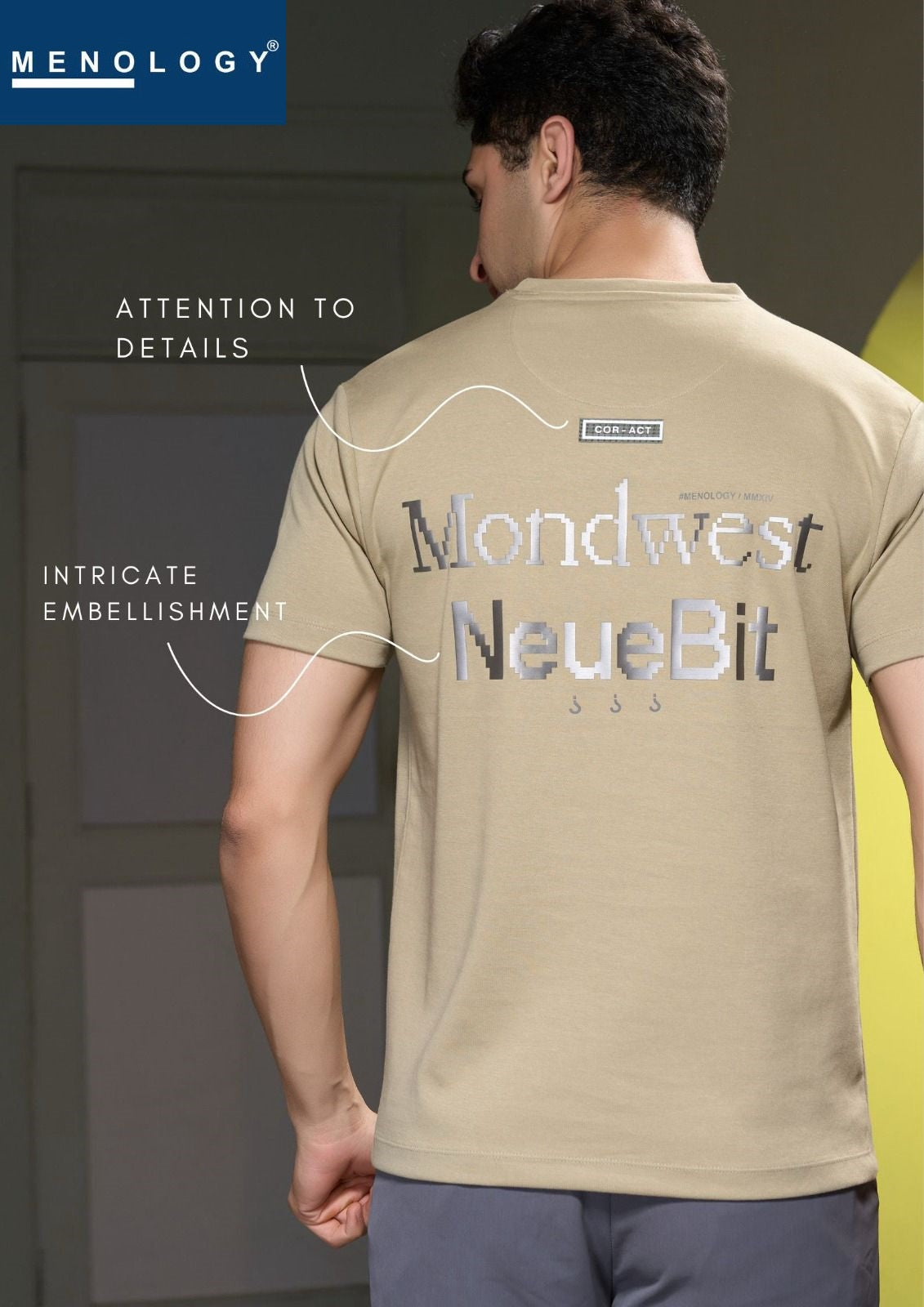 Round Neck 2114 Menology Knit Mens Tshirts Wholesale Rate