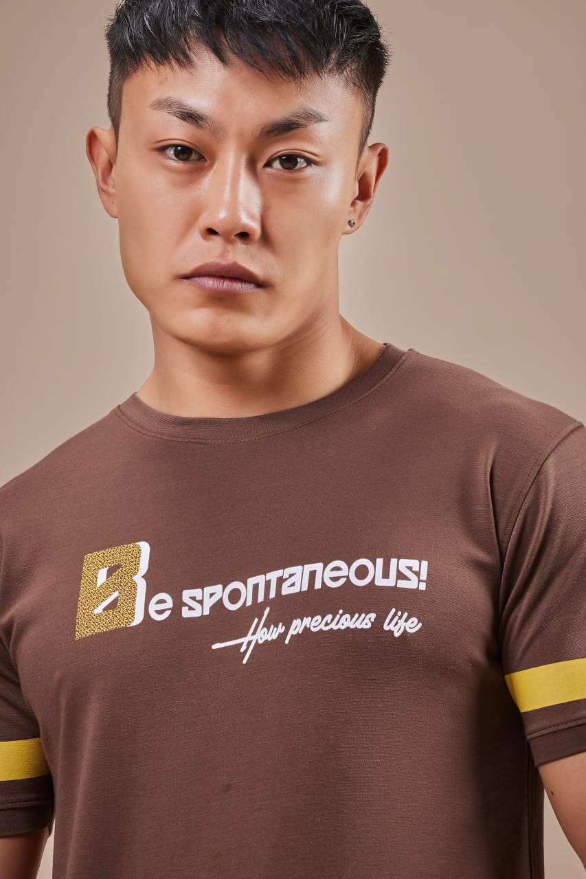 Round Neck 5734 Gb Tencel Lycra Mens Tshirts Supplier India