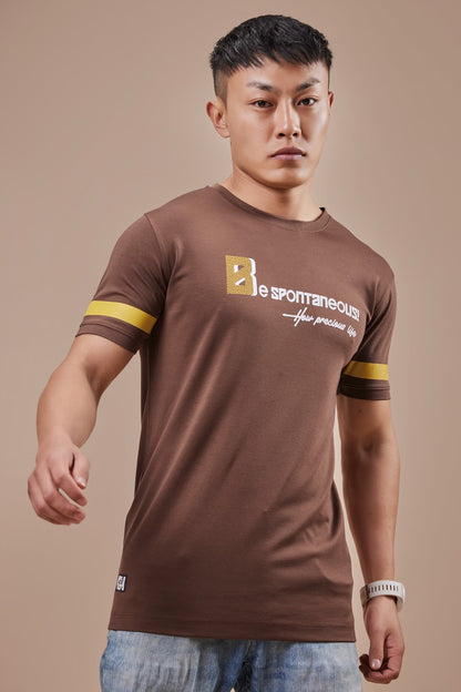 Round Neck 5734 Gb Tencel Lycra Mens Tshirts Supplier India