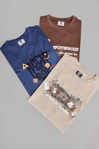 Round Neck 5734 Gb Tencel Lycra Mens Tshirts Supplier India