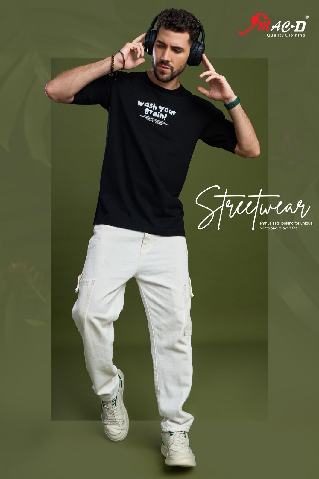 Round Neck 5841 Mac D Cotton Mens Tshirts Supplier Gujarat