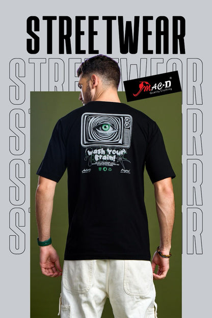 Round Neck 5841 Mac D Cotton Mens Tshirts Supplier Gujarat