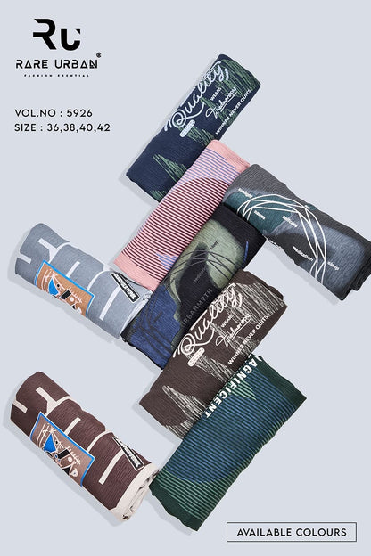 Round Neck 5926 Rare Urban Jacquard Knit Mens Tshirts Manufacturer India