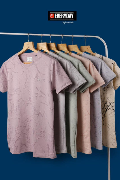 Round Neck 836 Everyday Jacquard Mens Shirts Supplier Gujarat