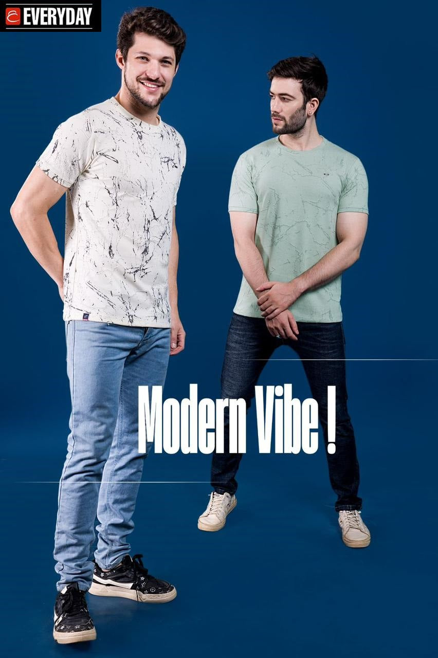 Round Neck 836 Everyday Jacquard Mens Shirts Supplier Gujarat
