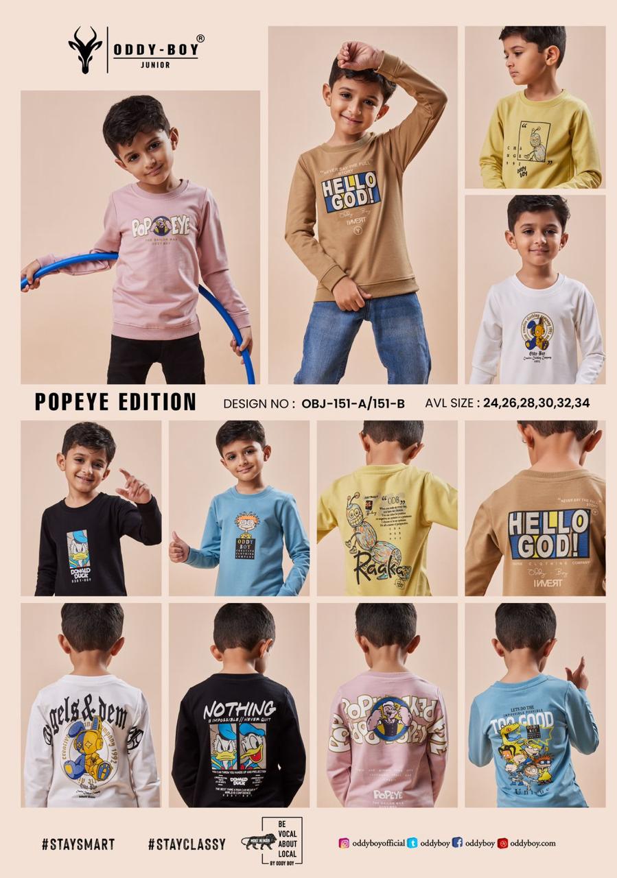 Round Neck Obj 151 Ab Oddy Boy Lycra Looper Boys Tshirt Supplier Gujarat