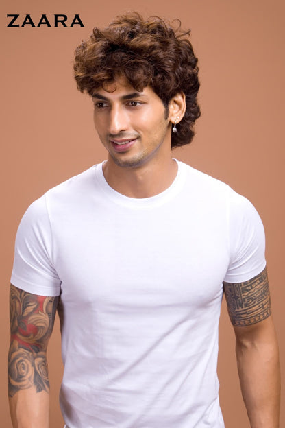 Round Neck Og 28 Zaara Cotton Biowashed Mens Tshirts Manufacturer India