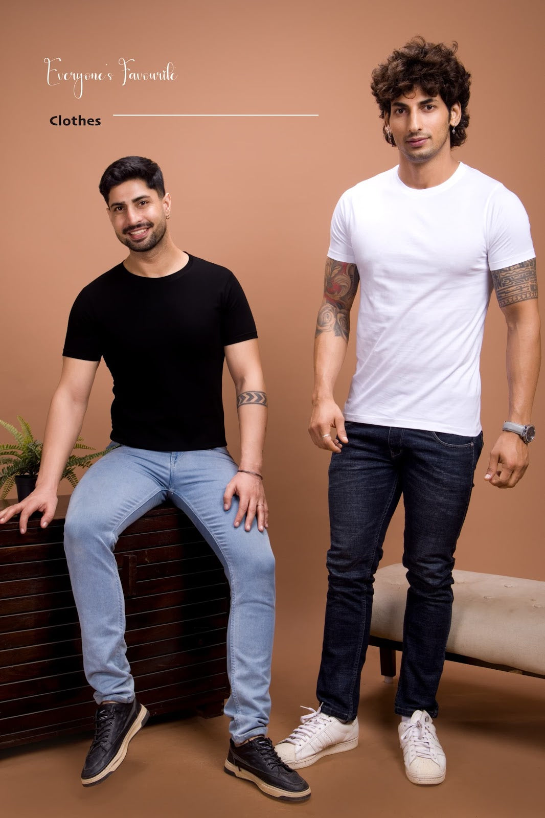 Round Neck Og 28 Zaara Cotton Biowashed Mens Tshirts Manufacturer India