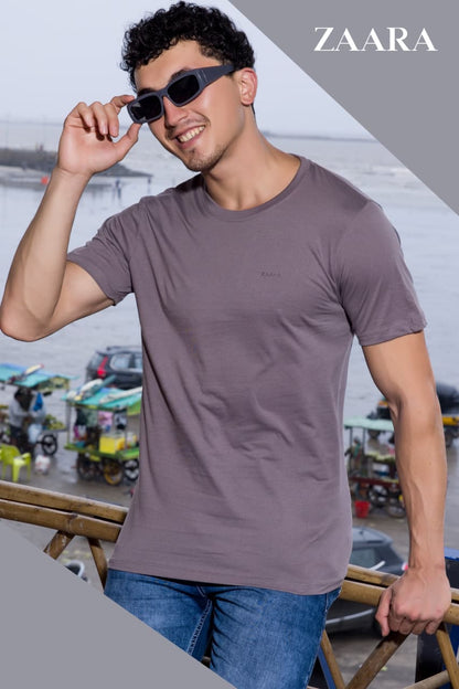Round Neck Og 29 Zaara Cotton Mens Tshirts Wholesale Rate
