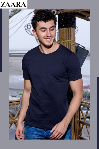 Round Neck Og 29 Zaara Cotton Mens Tshirts Wholesale Rate