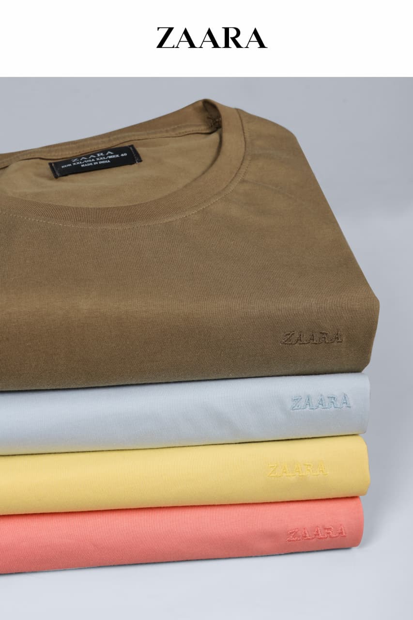 Round Neck Og 29 Zaara Cotton Mens Tshirts Wholesale Rate