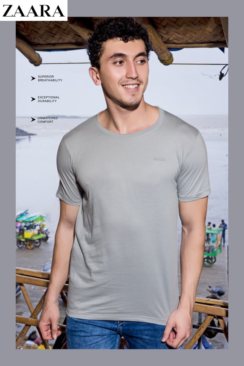 Round Neck Og 29 Zaara Cotton Mens Tshirts Wholesale Rate
