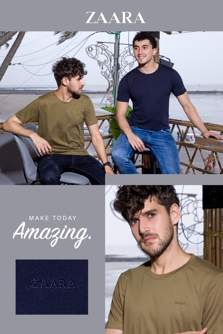 Round Neck Og 29 Zaara Cotton Mens Tshirts Wholesale Rate