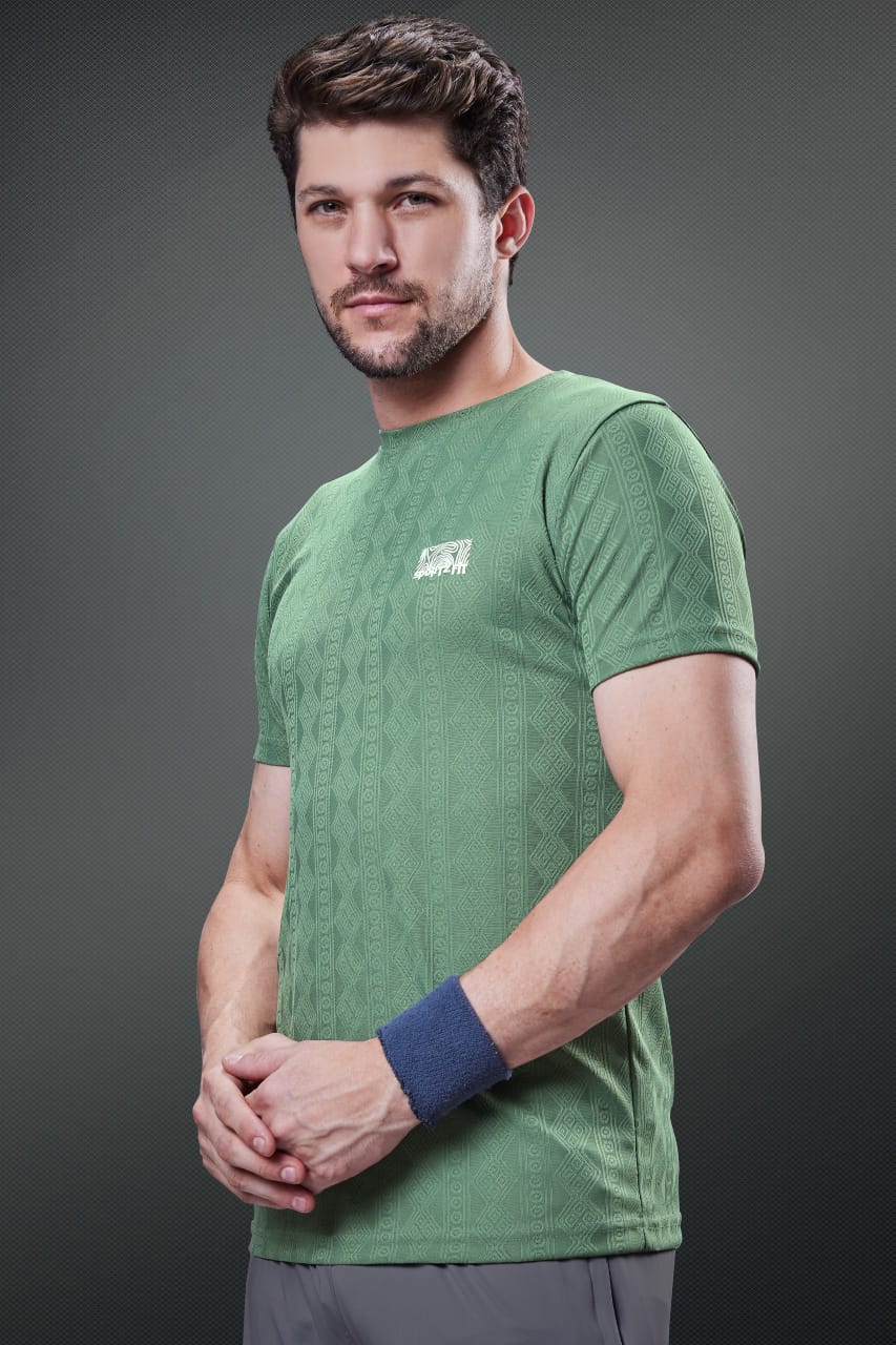 Round Neck Vol 5910 Tr 10 Sportz Fit Jacquard Mens Tshirts Supplier Gujarat