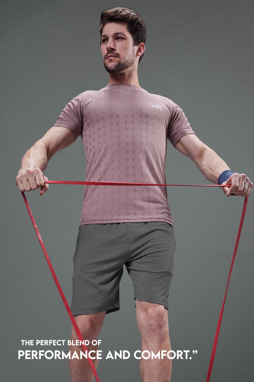 Round Neck Vol 5910 Tr 10 Sportz Fit Jacquard Mens Tshirts Supplier Gujarat