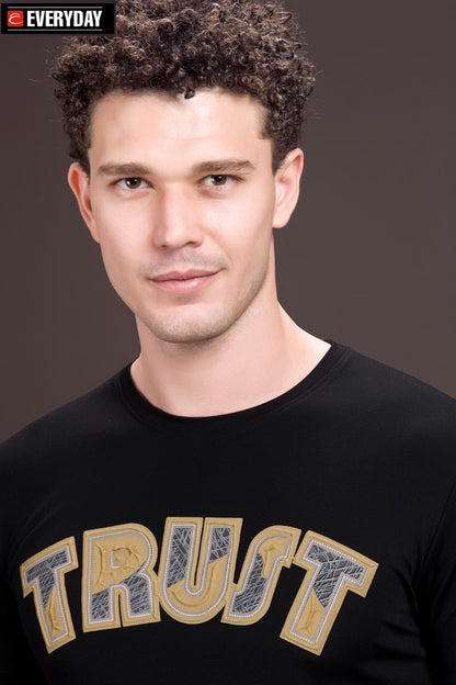 Round Neck Vol 861 Everyday Tencil Lycra Mens Tshirts Manufacturer Gujarat