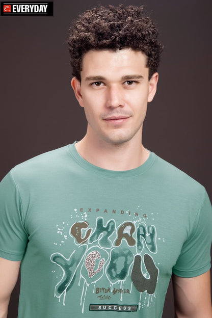Round Neck Vol 861 Everyday Tencil Lycra Mens Tshirts Manufacturer Gujarat