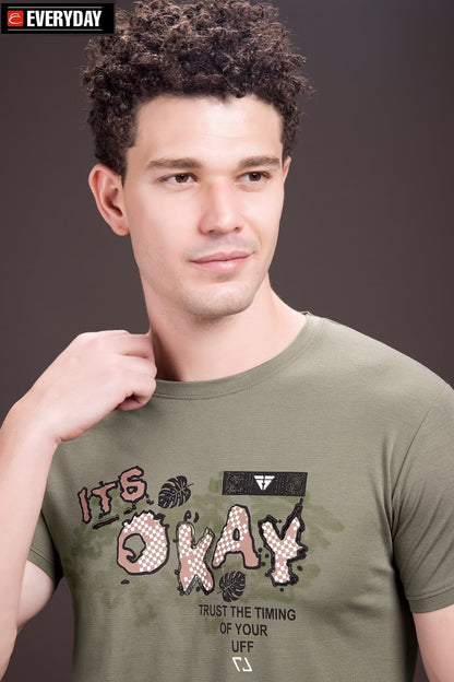 Round Neck Vol 861 Everyday Tencil Lycra Mens Tshirts Manufacturer Gujarat