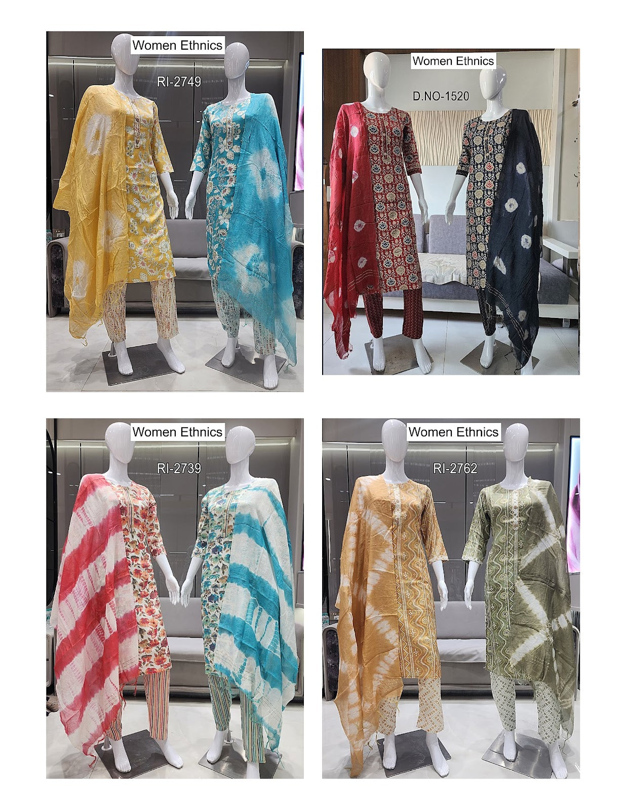 Round Neck Women Ethnics Capsule Print Readymade Pant Style Suits Exporter