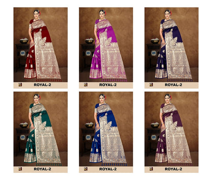 Royal 2 Ronisha Banarasi Sarees Wholesaler Ahmedabad