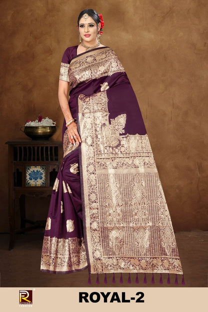 Royal 2 Ronisha Banarasi Sarees Wholesaler Ahmedabad