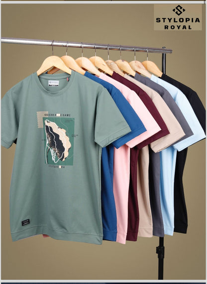 Royal 765 Stylopia Tencel Lycra Mens Tshirts Manufacturer