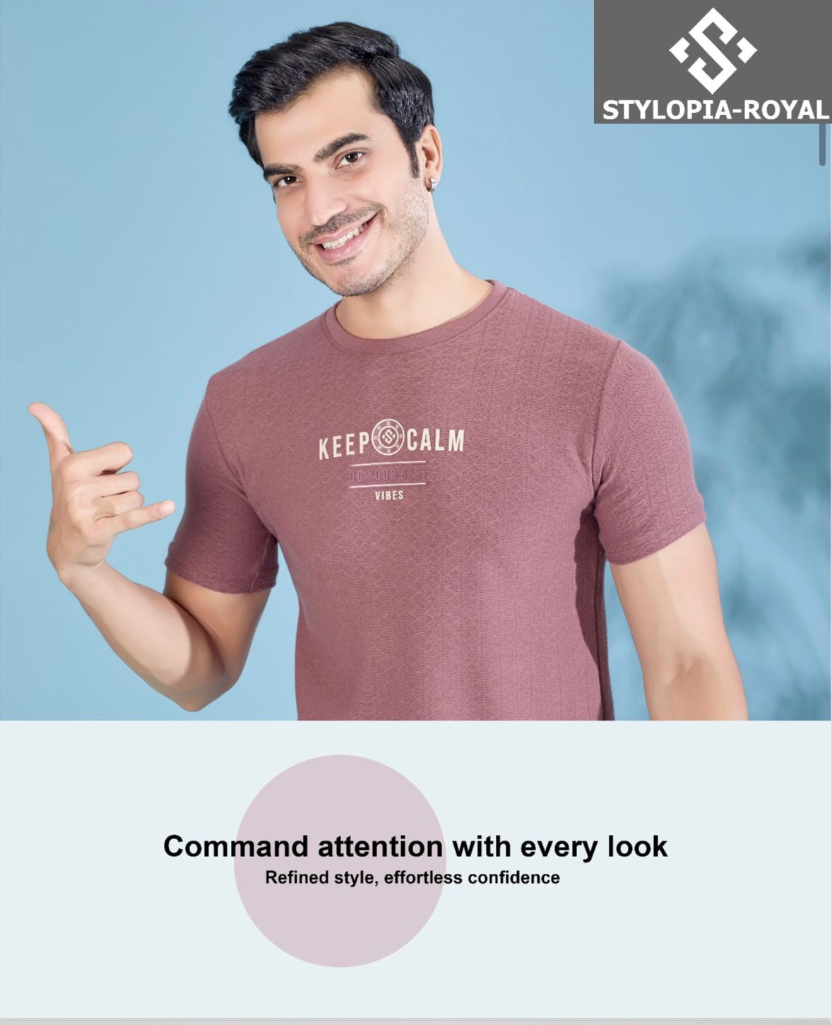 Royal 842 Stylopia Cotton Mens Tshirts Wholesale Price
