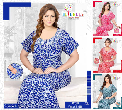 Royal Belly Pv Night Gowns Supplier