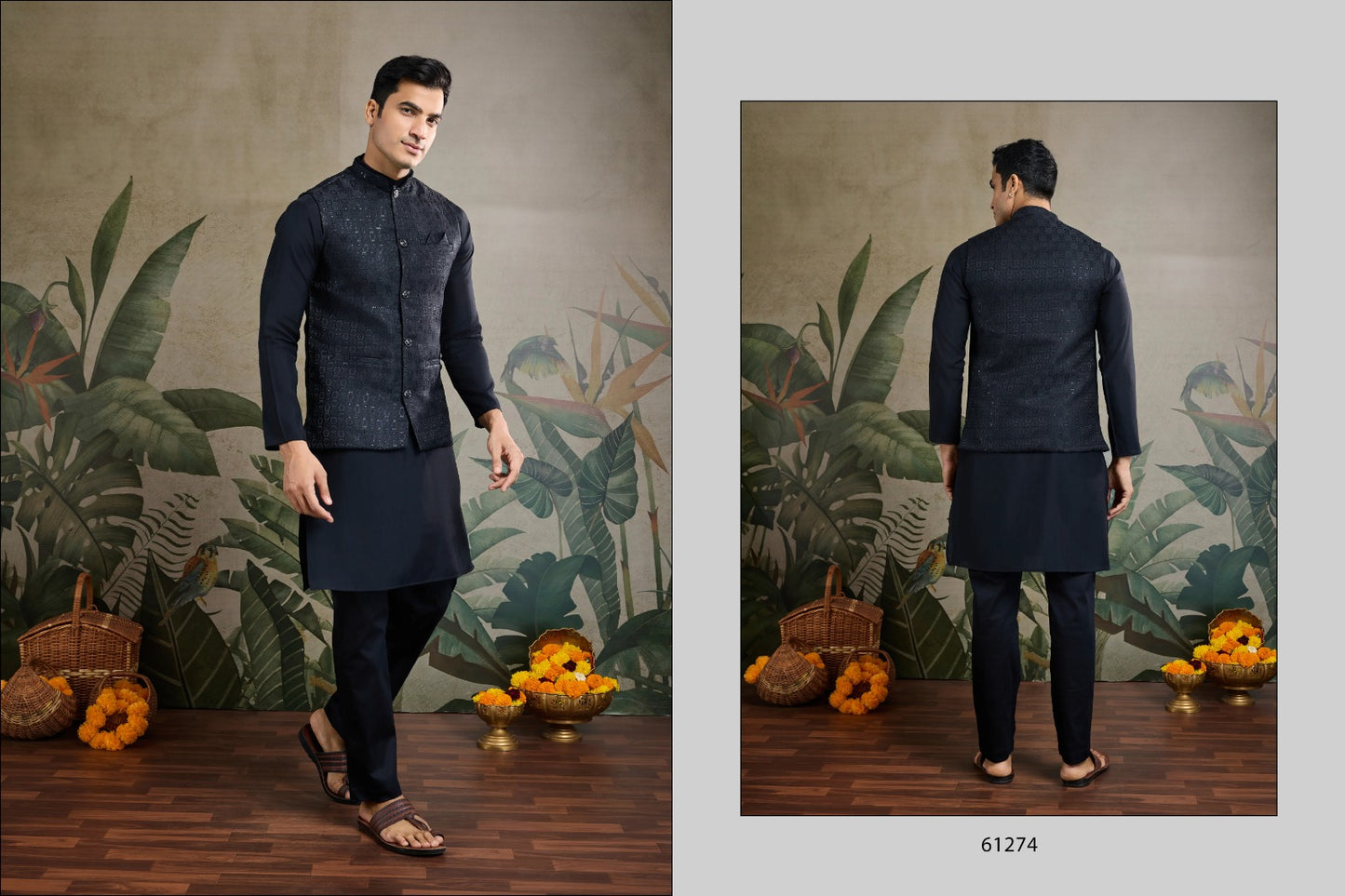 Royal Drape Vol 2 With Koti Shubhvastra Viscose Silk Mens Kurta Wholesale
