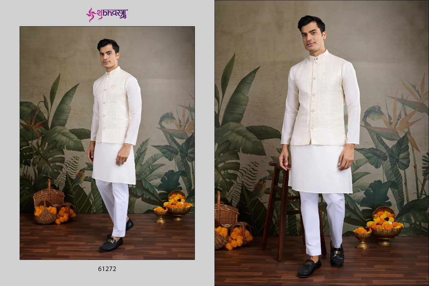 Royal Drape Vol 2 With Koti Shubhvastra Viscose Silk Mens Kurta Wholesale