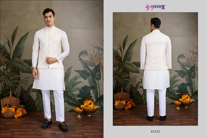 Royal Drape Vol 2 With Koti Shubhvastra Viscose Silk Mens Kurta Wholesale