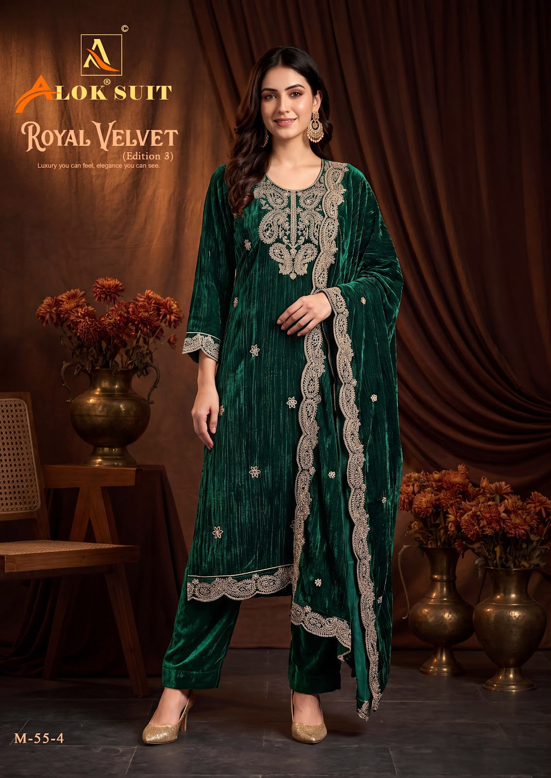 Royal Edition 3 Alok Crush Velvet Suits Manufacturer