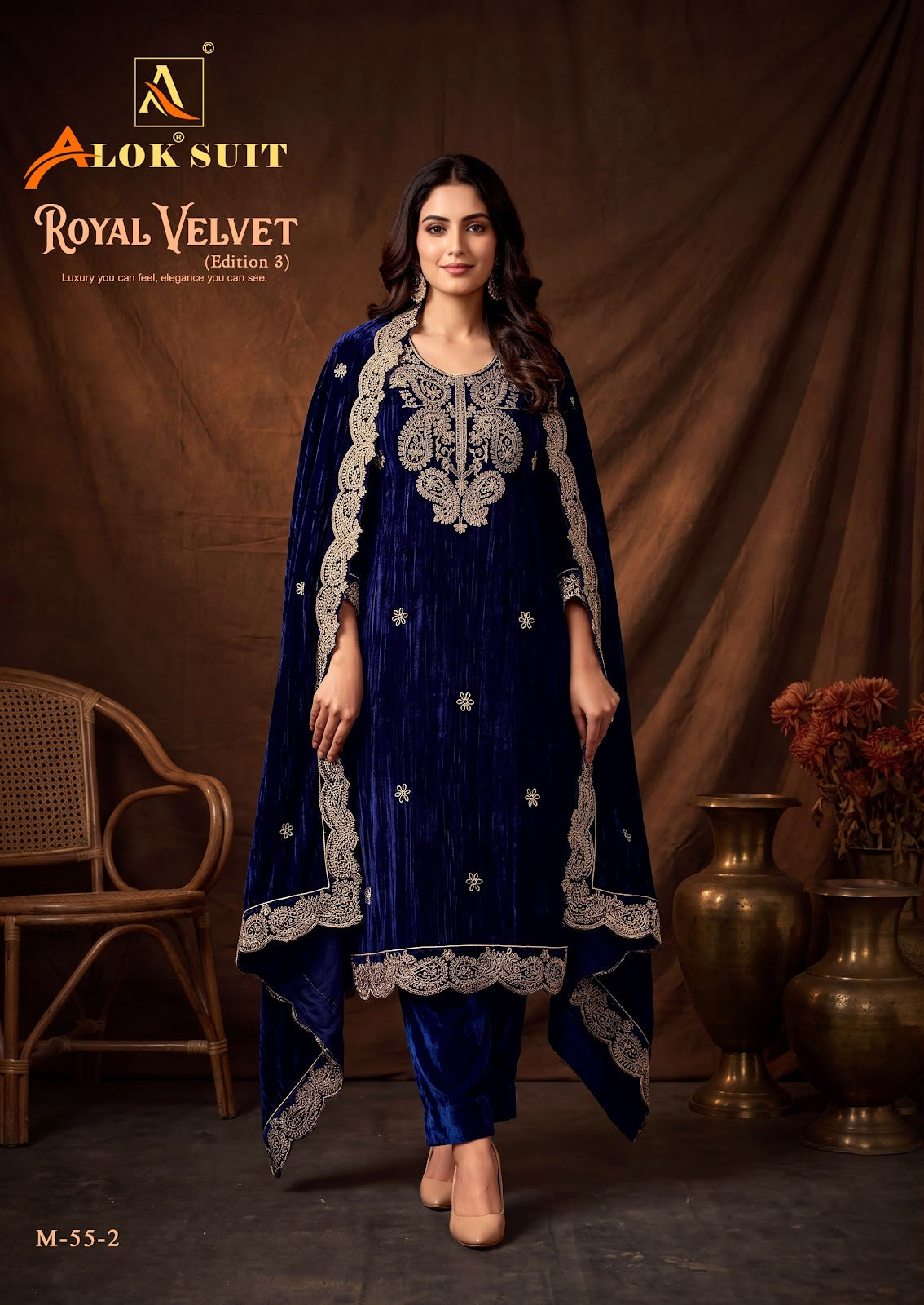 Royal Edition 3 Alok Crush Velvet Suits Manufacturer