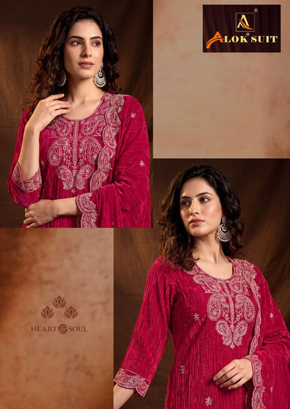 Royal Edition 3 Alok Crush Velvet Suits Manufacturer