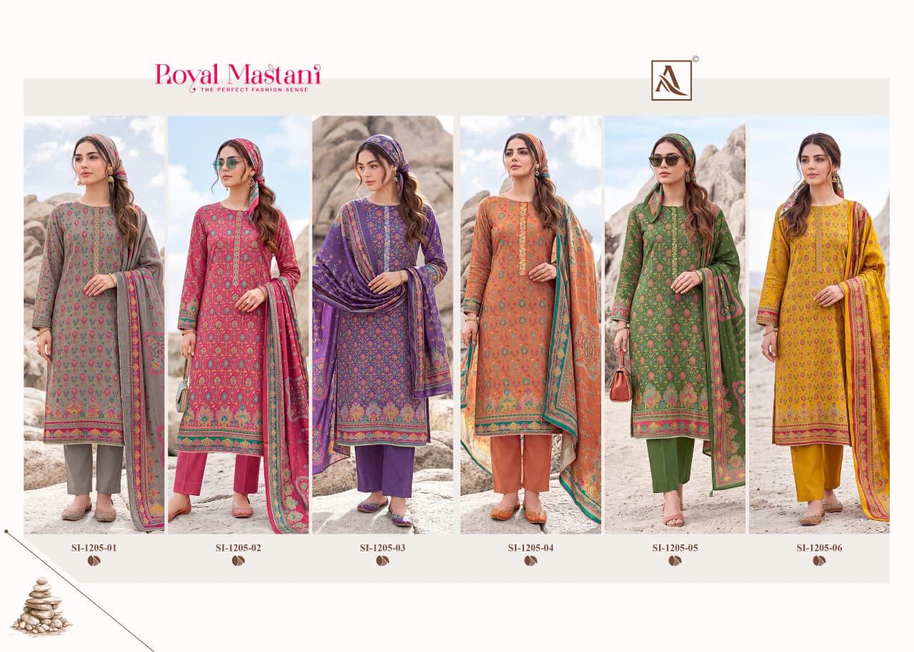 Royal Mastani Alok Viscose Mudaal Karachi Salwar Suits Manufacturer Ahmedabad