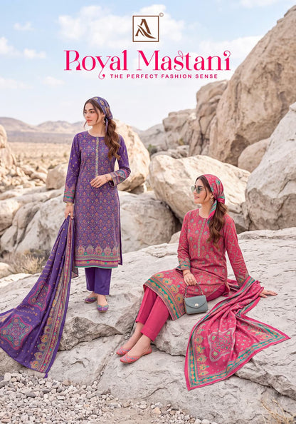 Royal Mastani Alok Viscose Mudaal Karachi Salwar Suits Manufacturer Ahmedabad