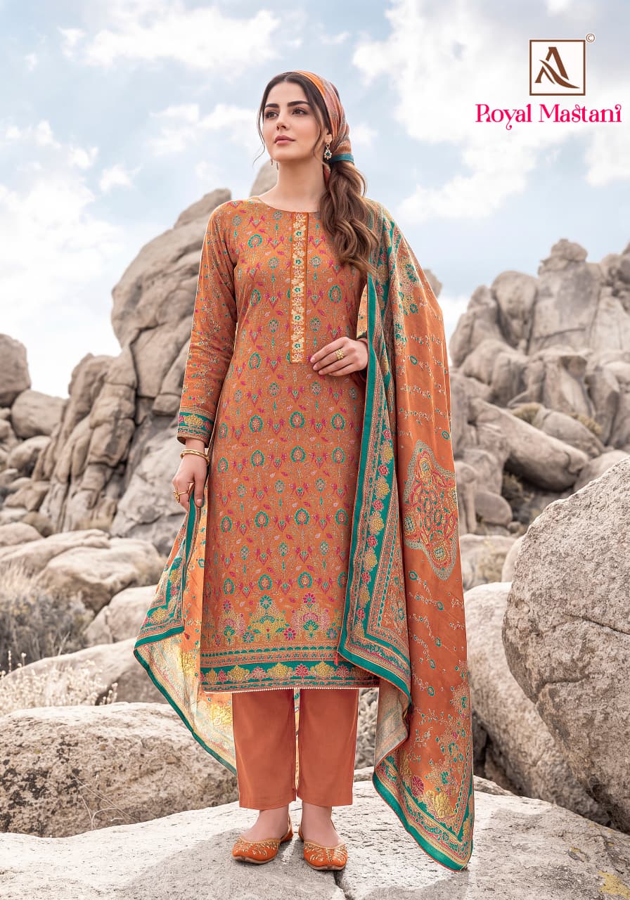 Royal Mastani Alok Viscose Mudaal Karachi Salwar Suits Manufacturer Ahmedabad