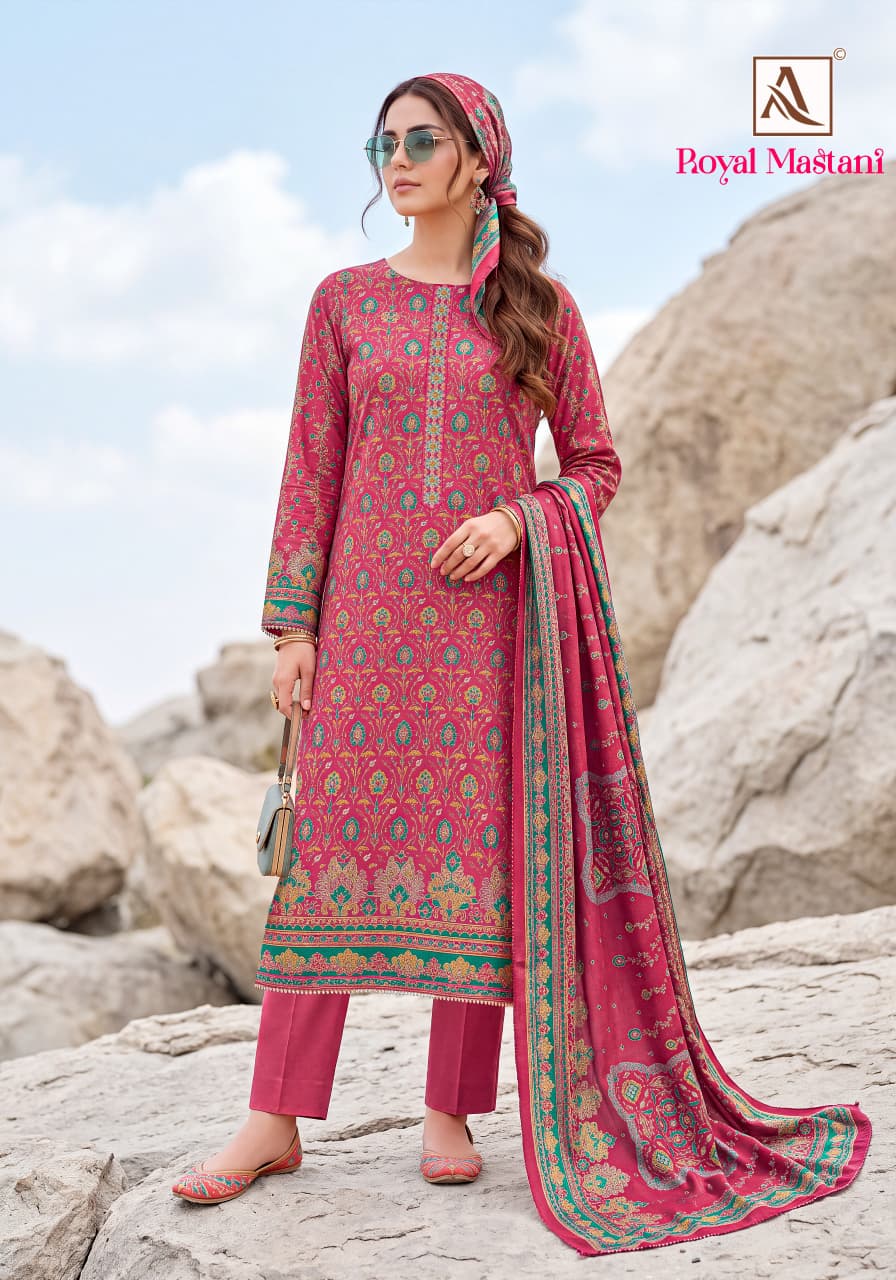Royal Mastani Alok Viscose Mudaal Karachi Salwar Suits Manufacturer Ahmedabad