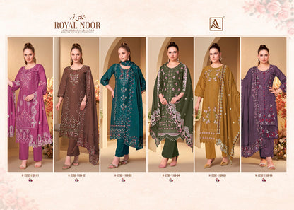 Royal Noor Alok Cambric Cotton Karachi Salwar Suits Supplier India