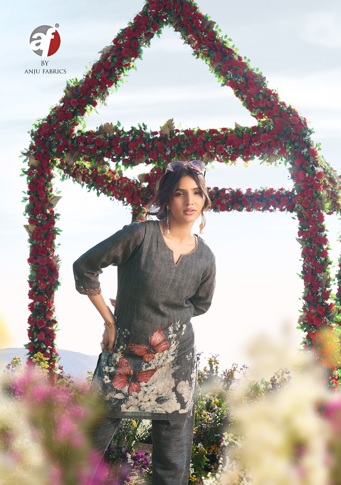 Royal Peacock Af Linen Co Ord Set Exporter India