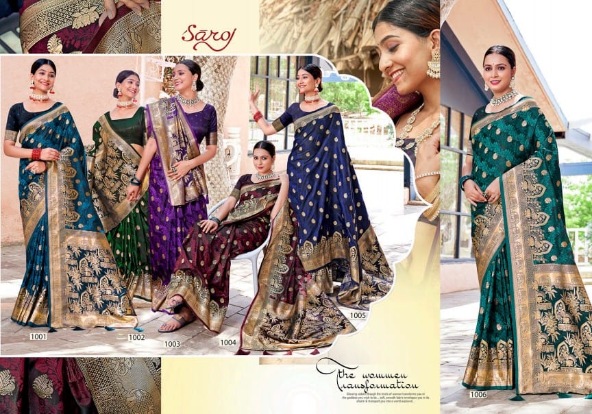 Royal Queen Vol 11 Saroj Satin Silk Sarees Manufacturer India