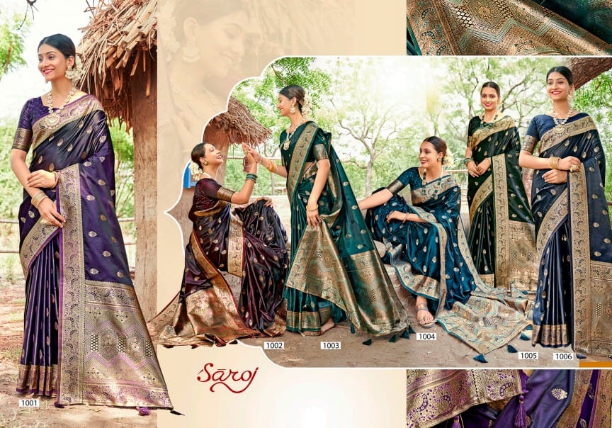 Royal Queen Vol 13 Saroj Satin Silk Sarees Exporter India
