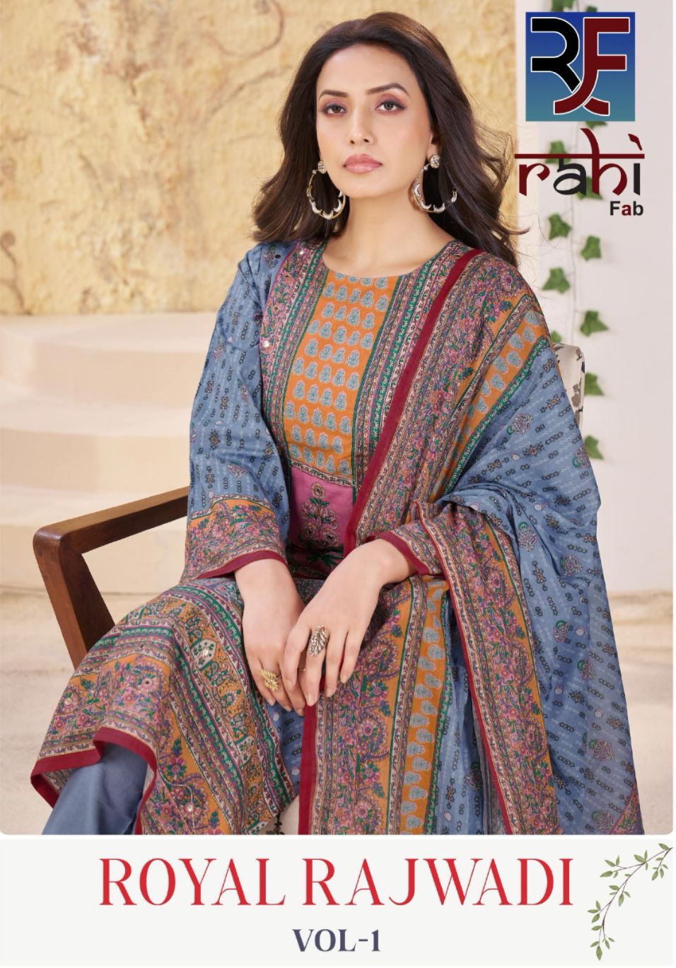 Royal Rajwadi Vol 1 Rahi Fab Cotton Lawn Karachi Salwar Suits Exporter