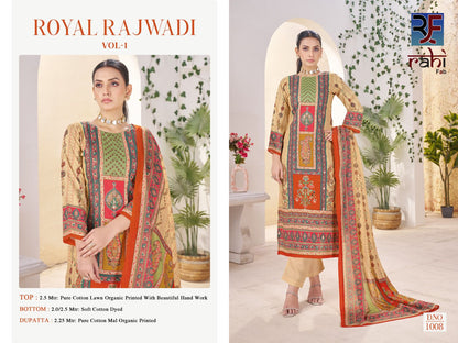 Royal Rajwadi Vol 1 Rahi Fab Cotton Lawn Karachi Salwar Suits Exporter